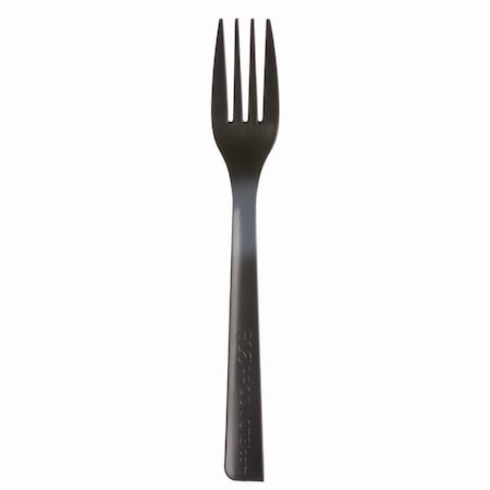 Eco-Products 100% Recycled Content Cutlery, Fork, 6", Black, PK1000 EP-S112